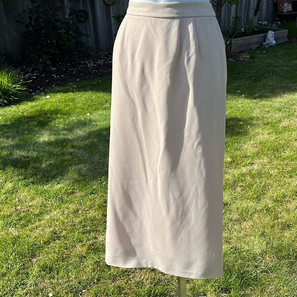 VTG Alex Evenings Skirt Set- tan -lined wedding/special occasions Sz 12 - Picture 9 of 13